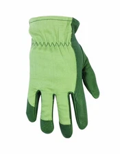 Custom Leathercraft 2255 Women's Top Grain Pigskin Leather Palm Gardening Gloves