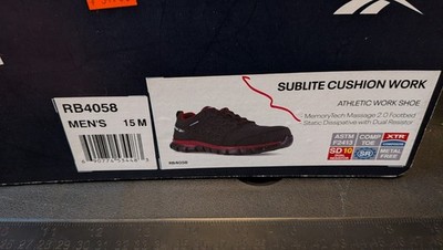 Reebok Work Sublite Cushion Composite Toe Work Shoe Rb4058