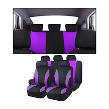 AUCELI Car Seat Covers Full Set, Breathable Front and Rear Seat Covers with 2...