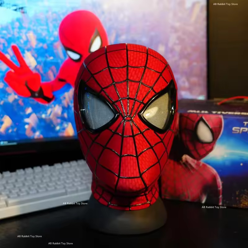 The Amazing Spider-Man Mask Spider-Man Cosplay Halloween! Moving Eyes!