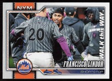 2026 Topps Series 1 Celebration Francisco Lindor Walk This Way #123 NY Mets#