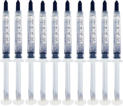 Bright White Smiles - Teeth Whitening Gel Refill Kit - 10 Tubes 44% Carbamide Pe