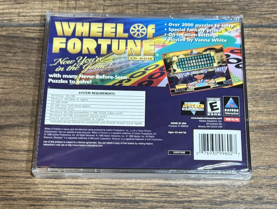 Wheel of Fortune (PC, 1999) - Sealed - New - Image 2 of 2