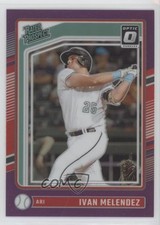2024 Panini Donruss Optic Rated Prospects Purple Prizm 46/49 Ivan Melendez 1hs9