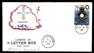 Mayfairstamps Ascension 1972 Local Post ASC AAF Carried to Letter Box and Bank C