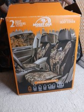 Mossy Oak 2 Low Back Seat Covers New Automotive Check Fit Bonus Floor Mats