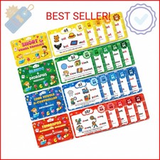 Phonics Flash Cards, Sight Words Flash Cards for Kindergarten, Learn to Read in