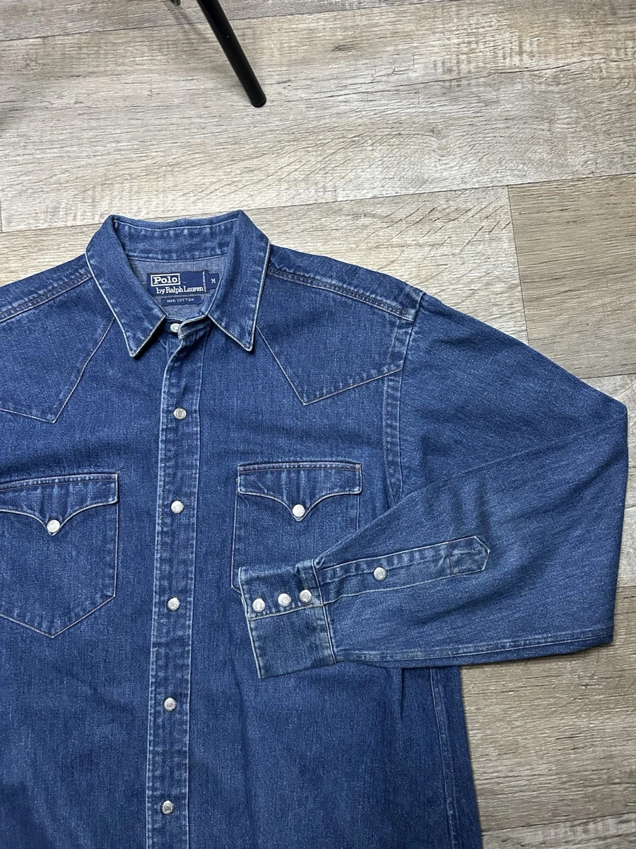 Polo Ralph Lauren Denim Western Casual Button-Down Shirts for Men
