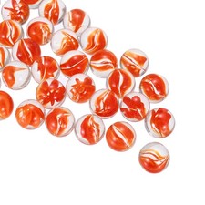 Glass Beads,1set Round Glass Gemstone Red 0.60lbs 0.63" Glass Marbles Pebbles
