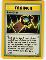 PokéGear 88/111 Neo Genesis 1st Edition Rare Trainer