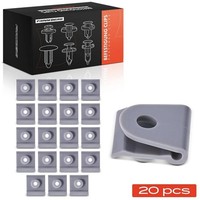 Frankberg 20X NYLON-CLIP Grau/Grau StoßFÄNger Passend FüR Mazda 2 3 6