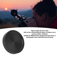 M54x0.75 Telescope Eyepiece Dust Caps Internal Threaded Lens Cover Aluminium