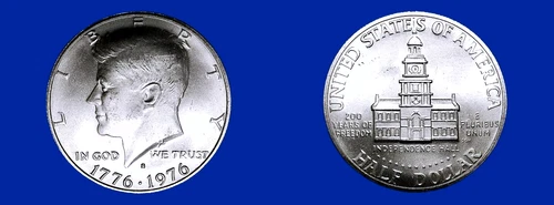 1976-S BU++ KENNEDY HALF DOLLAR BICENTENNIAL 40% SILVER 50C MS++ BEAUTY! #3
