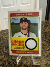 2023 Edouard Julien Topps Heritage Clubhouse Collection Relic 