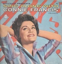 Connie Francis Sing Along With LP vinyl USA Mati Mor sleeve has sellotape