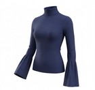 Paige Kenzie pullover lightweight Turtleneck Top in Dark Blue NWT size large — photo 6