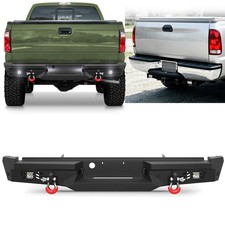 Off-road Rear Bumper Fits 1999-2016 Ford F250 F350 F450 Super Duty W Led Lights