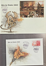 REF.S02-SOUVENIR PHILA FRANCE LOT CARTES+ ENVELOPPES 1° JOUR  FETE DU TIMBRE