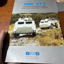 VTG SMS Military Vehicle Marketing Brochure: VAB VTT Armored Personnel Carrier