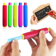 5 PCS Colorful Plastic Chalk Holders Blackboard Adjustable Teacher School