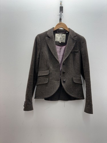 JACK WILLS ladies grey 100% wool jacket UK10 US6- CG O04