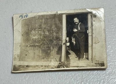 Antique Gold Rush Era Photo Yukon Canada Klondike Log Case Charles Huit