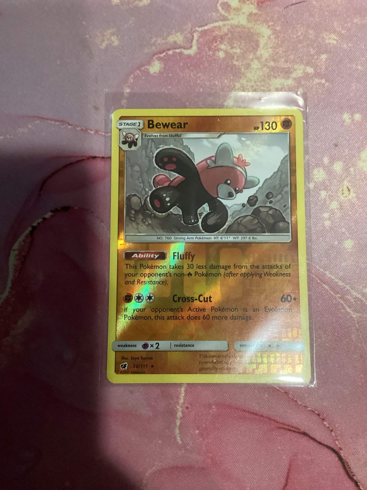 Bewear 56/111 Sm-Crimson Invasion Reverse Holo