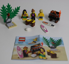 LEGO Minifiguren Strand-Pack, Surfer, Beach (850449) + Anleitung | Vollständig