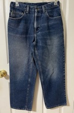 Carhartt Jeans Relaxed Fit Blue 100 Cotton Size 32x 26.5