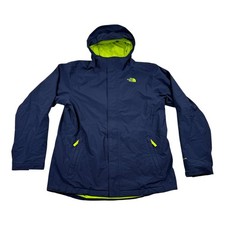 The North Face Jacket Boys XL Blue DryVent Zipline Hooded Rain Coat Youth
