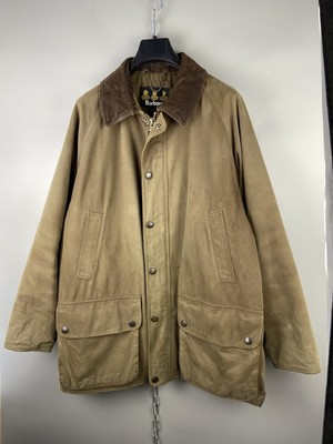 Barbour Mens Soft Cotton Beige Beaufort JKT Long Coat Jacket Size