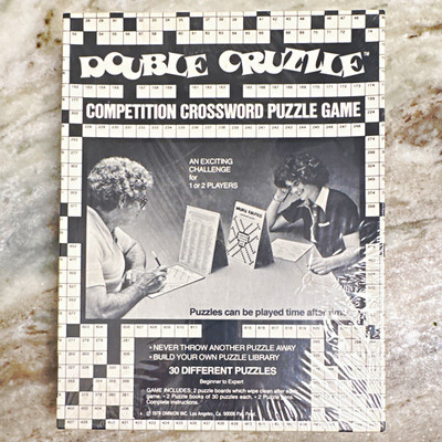Double Cruzzle Competition Crossword Puzzle 1978 Board Game Vintage NEW Sealed