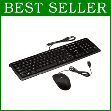 Compact Keyboard & Optical Mouse Set, 10-Pack