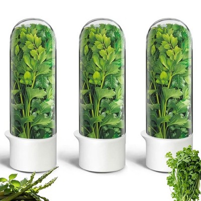 Herb Saver for Refrigerator, Herb Saver Pod Cilantro Containers for Refrigera...