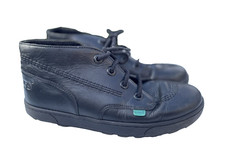 Kickers ABPAAI Kid's Black Leather Hi Kick Boot School Shoe Size 5 / 38
