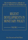 Recent Developments in Monetary Policy by Edward Elgar Publishing Ltd (Hardback, 2009)