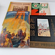4 Chicago World Fair 1933-1934 Books Ephemera