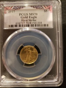 Details About 2017 W Gold American Eagle Us Bullion Pcgs Ms70 First Strike West Point Mint