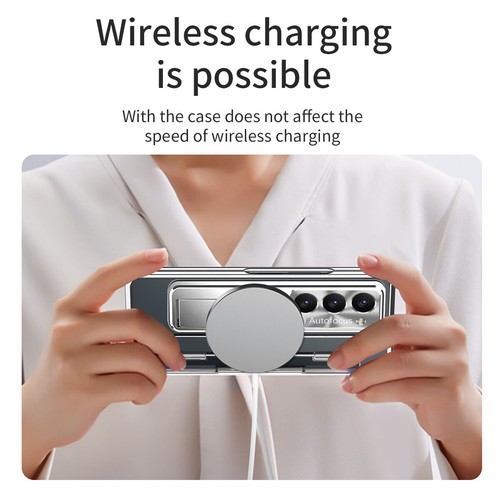 Stoßfeste durchsichtige Beschichtung Scharnier Ständer Hülle für Samsung Galaxy Z Fold 6 5 4 3 - Bild 6 von 62