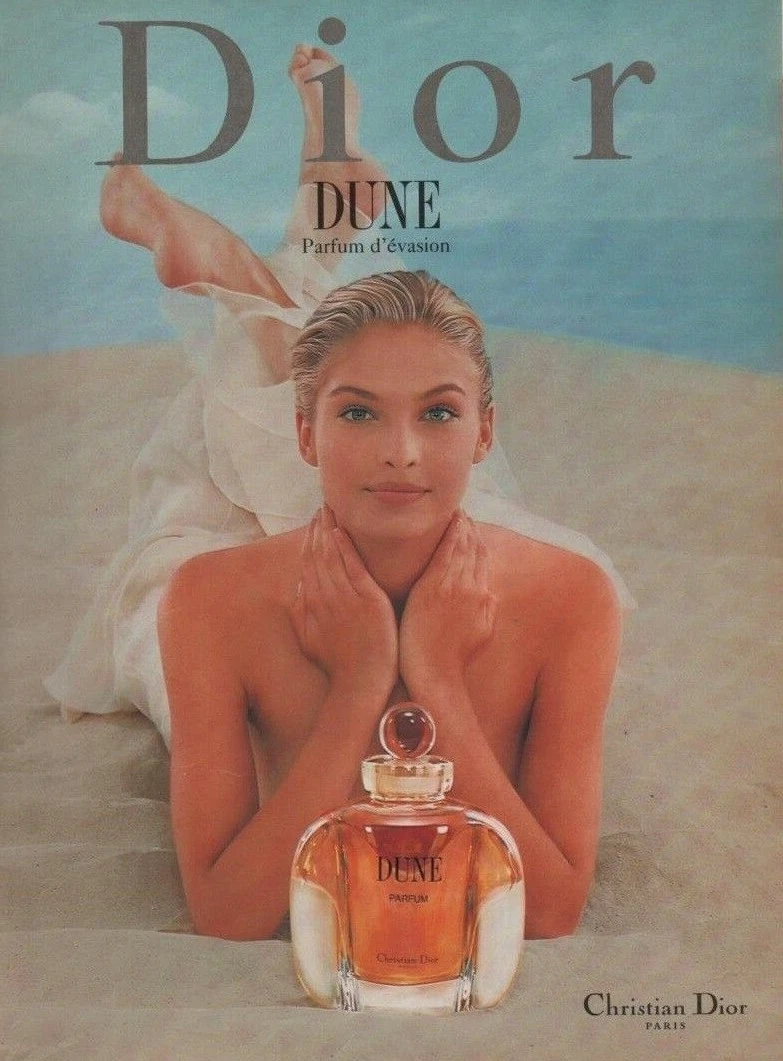 Publicité papier Parfum. Perfume ad. Dior Dune 1997