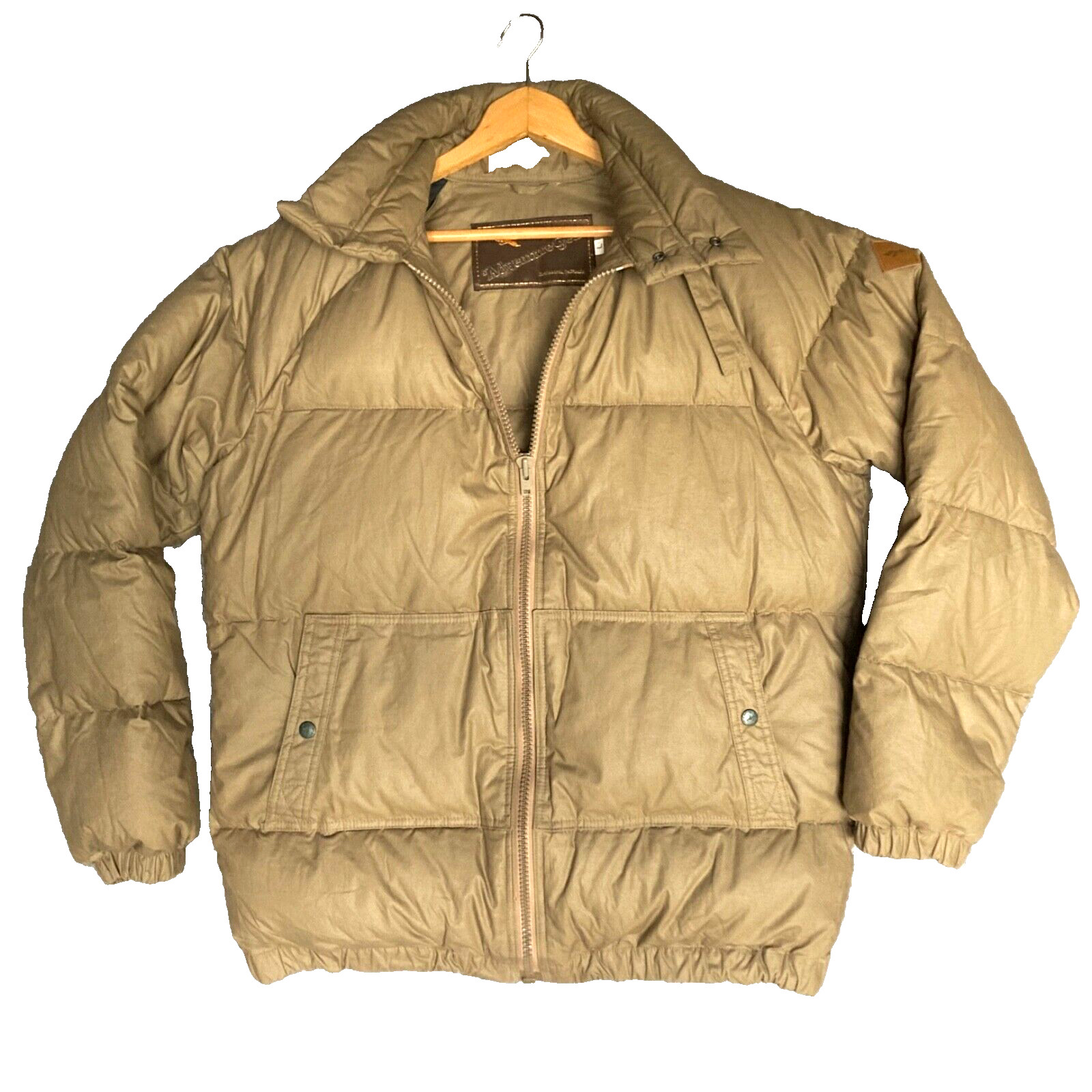 Down Puffer Jacket Mens L Tan Khaki A1 Adventure Gear… - Gem