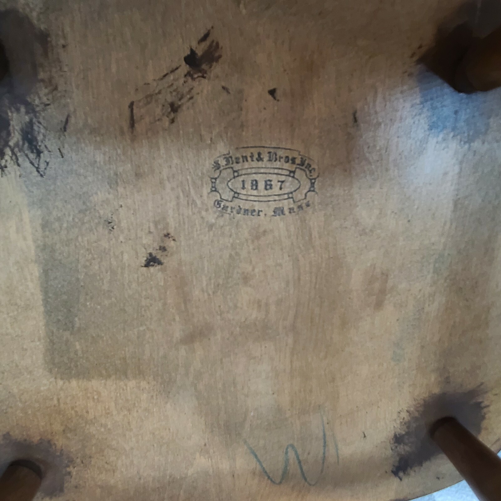 1 Chair S. Bent & Bros Inc Gardner Mass 1867 Windsor Chair Dining Room Vintage