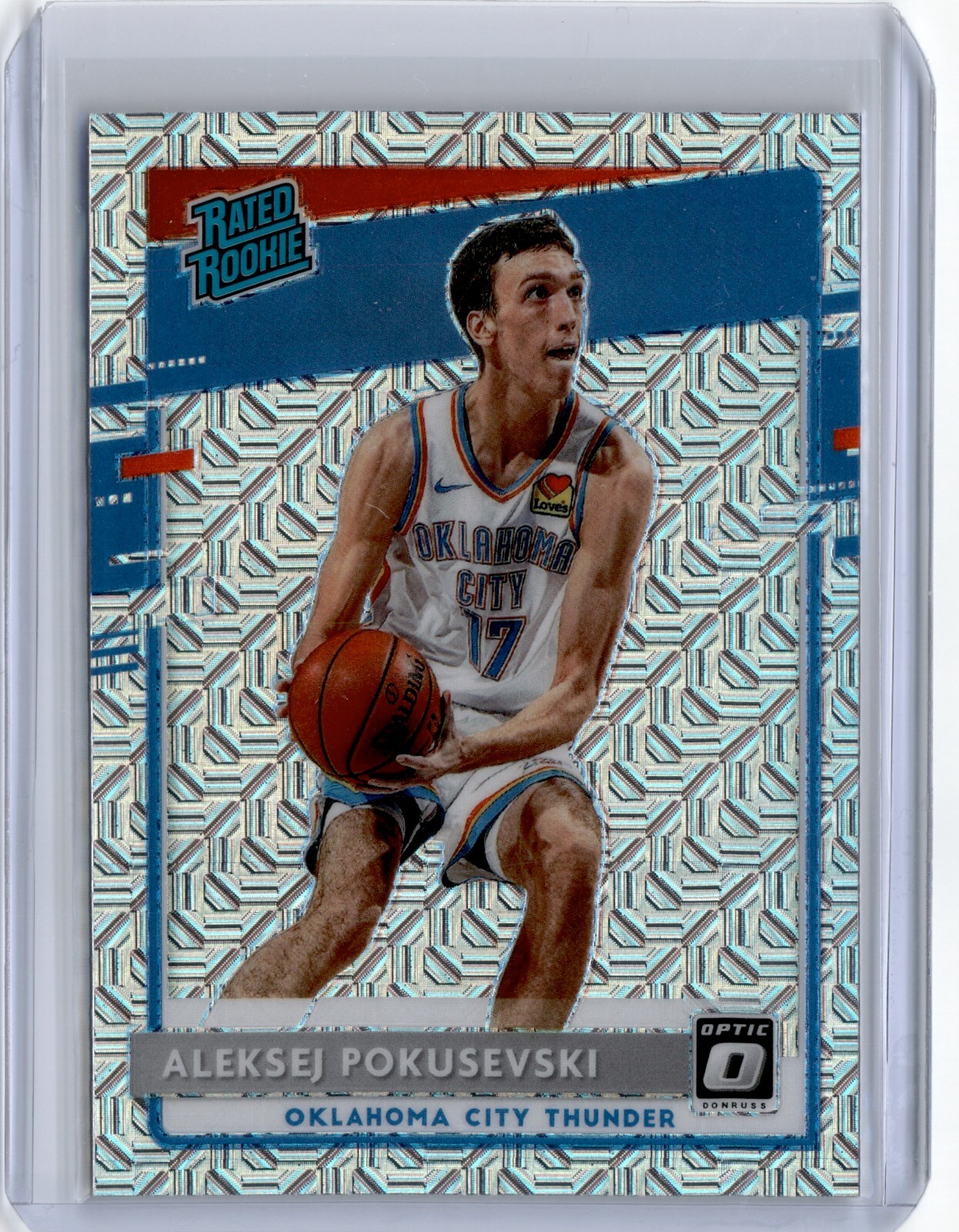 2020 Panini Donruss Optic Rated Choice Prizm Aleksej Pokusevski #167 Rookie RC