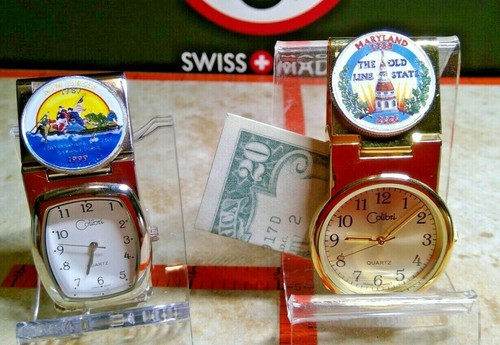 COLIBRI MONEY CLIP WATCH COLORIZED STATE QUARTER of OHIO - 第 3/10 張圖片