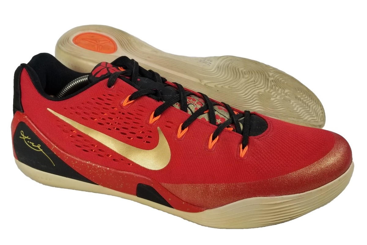 Nike Kobe 9 IX China Pack Red Metallic Gold Shoes 683251-670 Nike Kobe 9 IX China Pack Red Metallic Gold Shoes 683251-670
