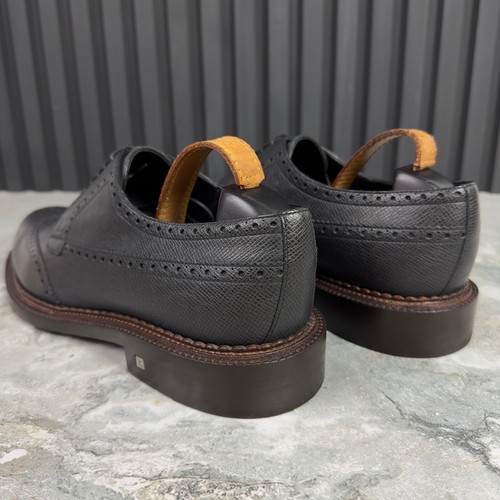 Abito Louis Vuitton Derby stringato grigio pelle taiga 9,5 LV 10,5 US 43,5 EUR - Foto 19 di 24