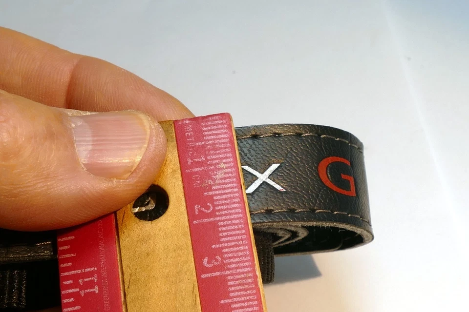 Correa de hombro para cámara Panasonic Lumix G de 2 cm de ancho de cuero negro - Original OEM Foto 3 de 4