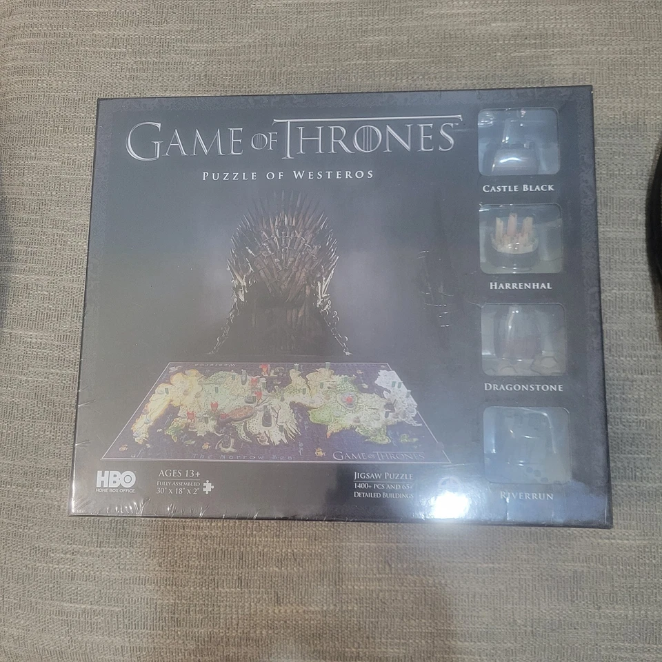 Juego de Tronos Puzzle de Poniente 1400 Piezas Puzzle con Modelos 3D y Réplicas Foto 3 de 4