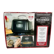 Charcoal Companion CC4132 KitchenQue Estufa Interior Fumador 13.5” x 9.5” x 12.5”