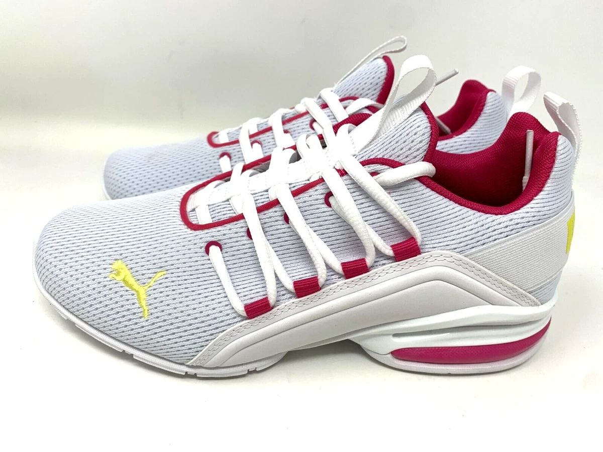 PUMA Axelion Youth 6C Athletic Shoe White Girl Boy Gym Sneaker
